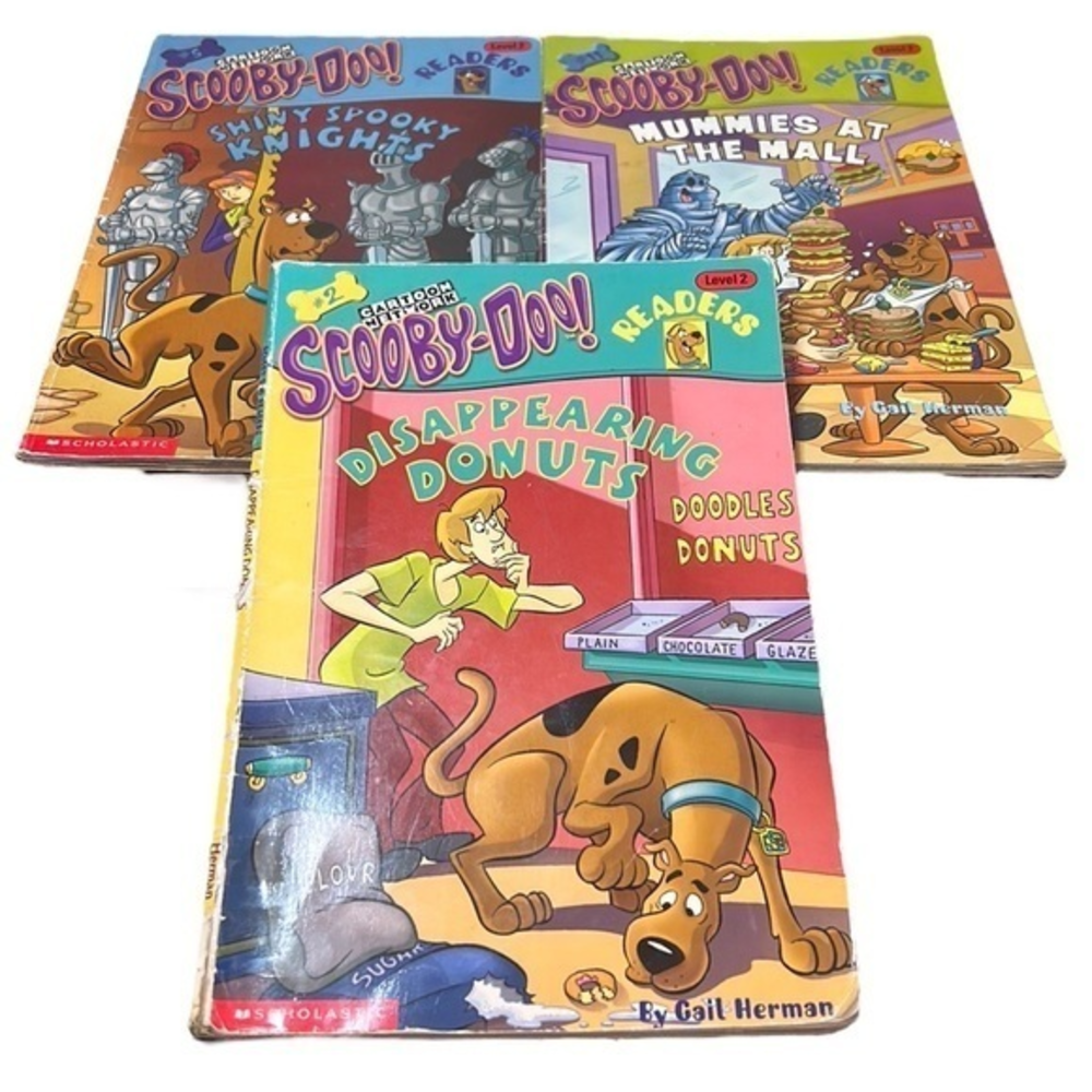 Scholastic Scooby-Doo Readers Disappearing Donuts/Shiny Spooky Knights/Mummies